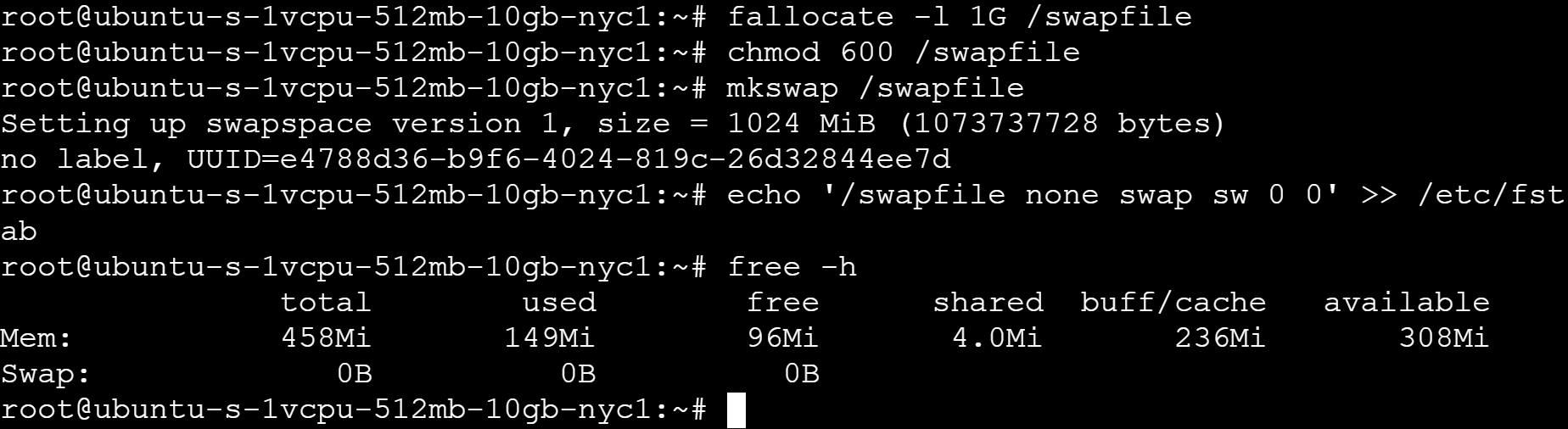 mkswap output image