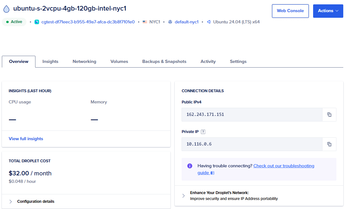 DigitalOcean Droplet